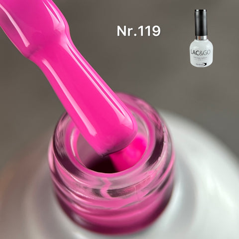 3 in 1 Lac & Go UV-Lack (Base+Lack+Top in einem) Nr. 119 (TPO-free)