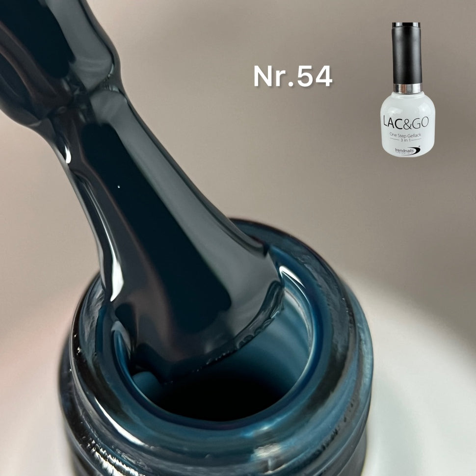 3 in 1 Lac & Go UV-Lack (Base+Lack+Top in einem) Nr. 54 (TPO-free)