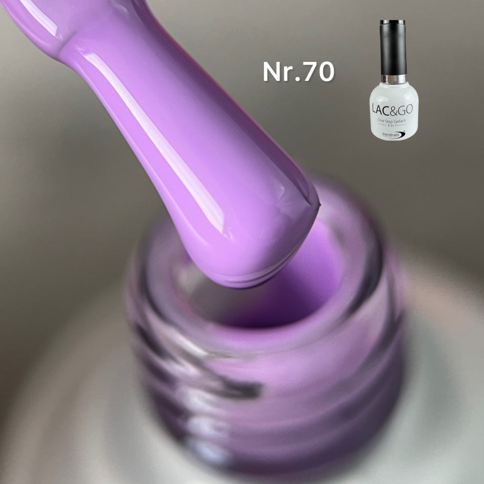 3 in 1 Lac & Go UV-Lack (Base+Lack+Top in einem) Nr. 70 (TPO-free)