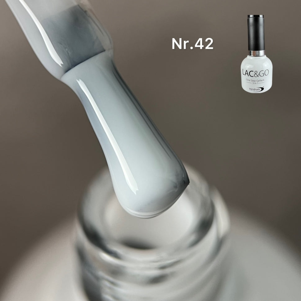 3 in 1 Lac & Go UV-Lack (Base+Lack+Top in einem) Nr. 42  (TPO-free)