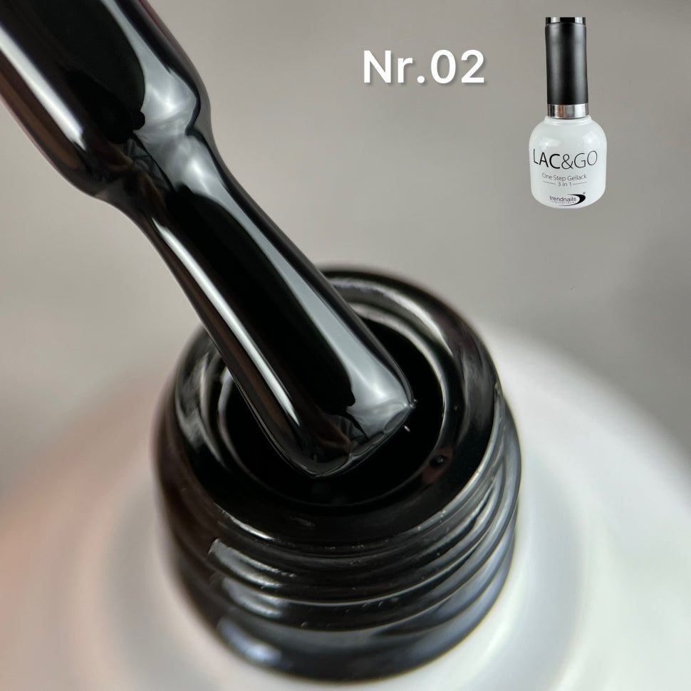 3 in 1 Lac & Go UV-Lack (Base+Lack+Top in einem) Nr. 2  (TPO-free)