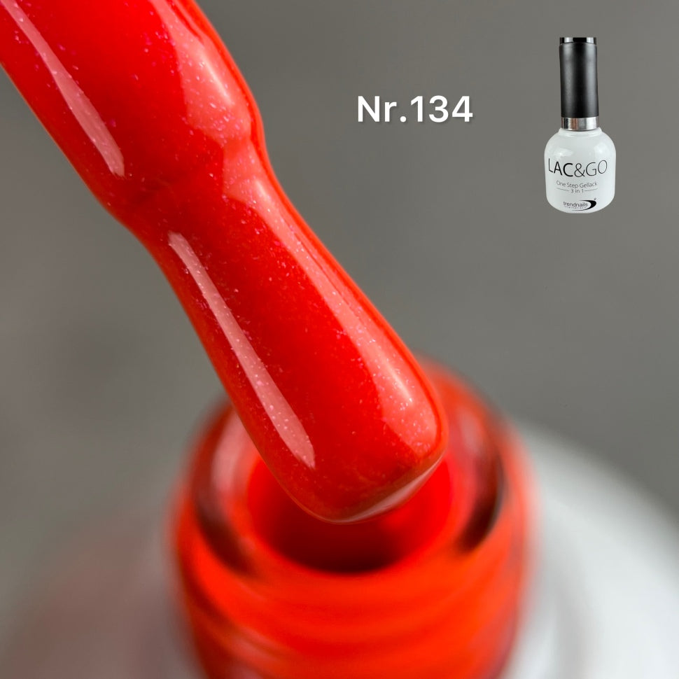 3 in 1 Lac & Go UV-Lack (Base+Lack+Top in einem) Nr. 134  (TPO-free)