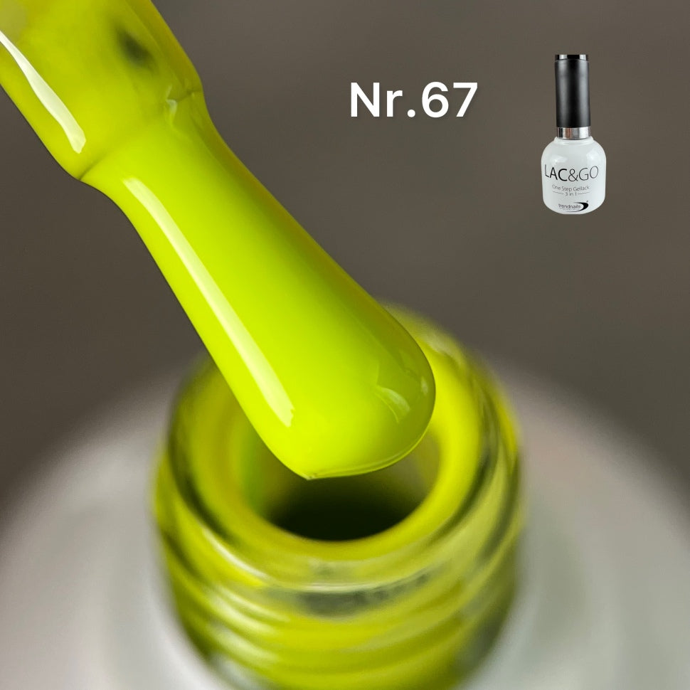 3 in 1 Lac & Go UV-Lack (Base+Lack+Top in einem) Nr. 67 (TPO-free)