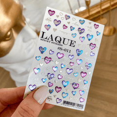 Self-adhesive sticker S-11 silver from LAQUE
