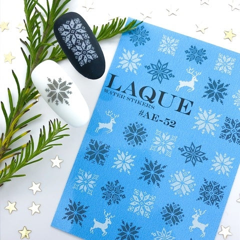 Sticker Design AE53 von LAQUE (Wasserlösliche Aufkleber) Wintermotive