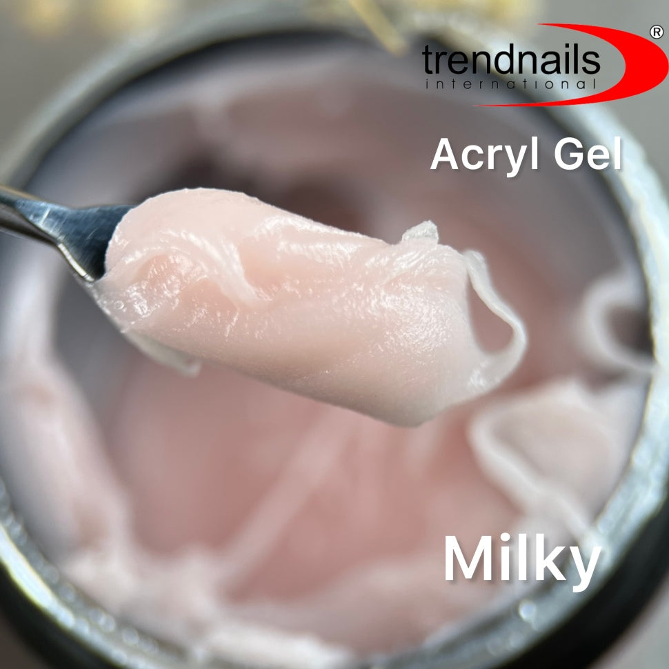 Soak-Off Acrylgel 15ml Tiegel – "Milky" von Trendnails  (TPO/HEMA-free)