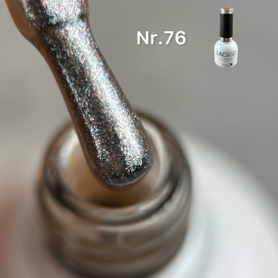 Lac & Go 3in1 UV-Lack (10ml) Glitter Symphony Nr. 76 (TPO-free)