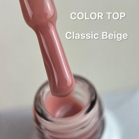 Color Top Coat Classic Beige NO WIPE 10ml von Love My Nails