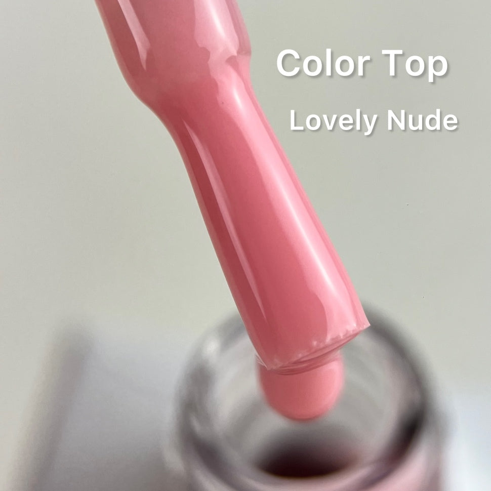 Color Top Coat Lovely Nude NO WIPE 10ml di Love My Nails