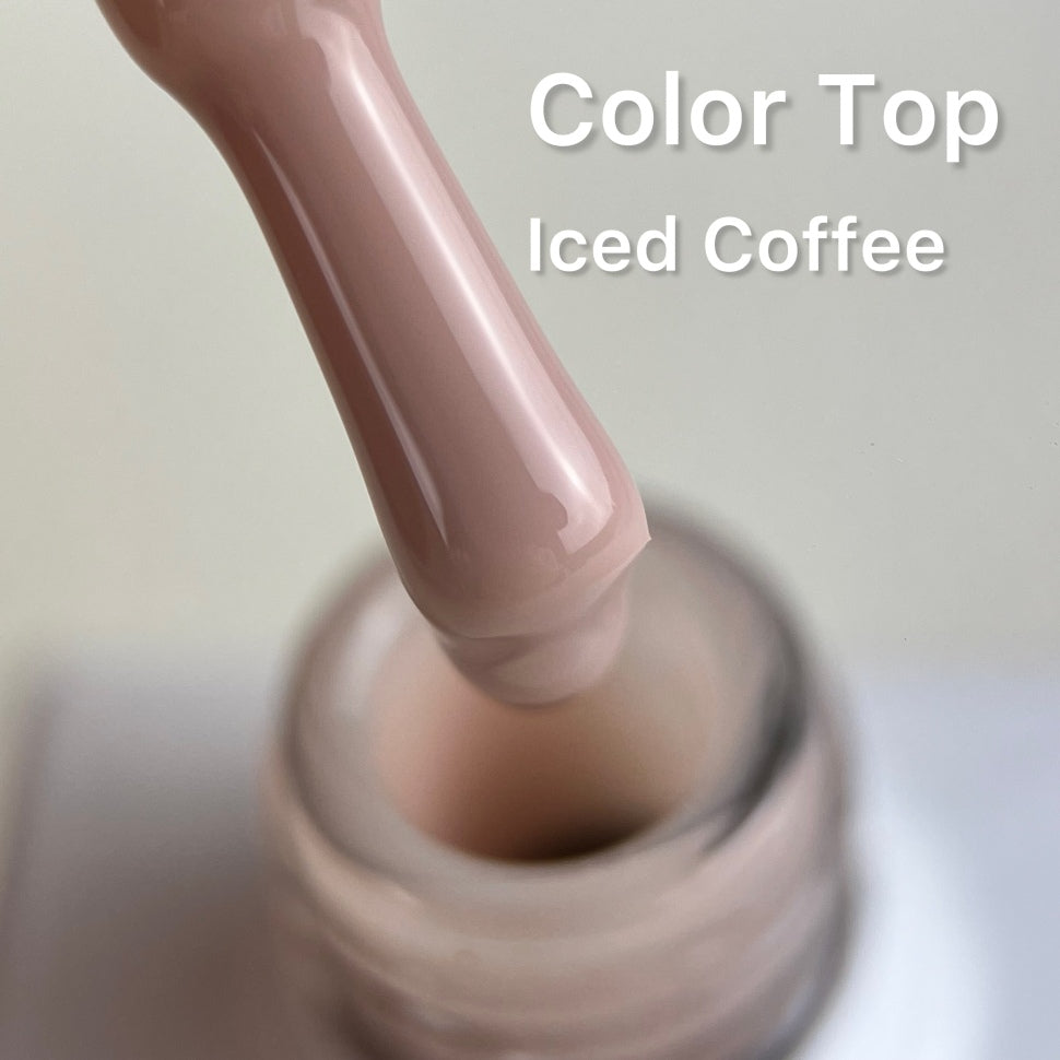 Color Top Coat Iced Coffee NO WIPE 12ml von Love My Nails TPO/HEMA-free