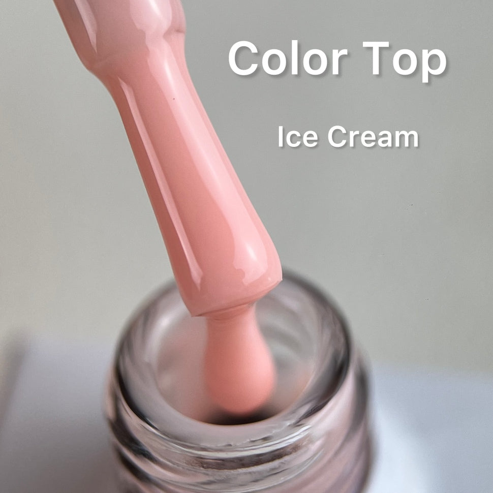 Color Top Coat Ice Cream NO WIPE 10ml from Love My Nails