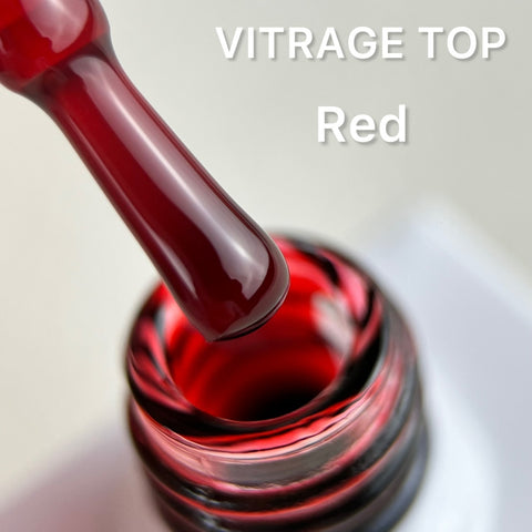 Vitrage Top Coat Red NO WIPE 10ml von Love My Nails