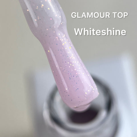 Glamour Top Coat Whiteshine NO WIPE 10ml von Love My Nails