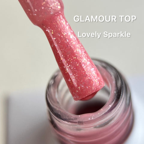 Glamour Top Coat Lovely Sparkle NO WIPE 10ml von Love My Nails