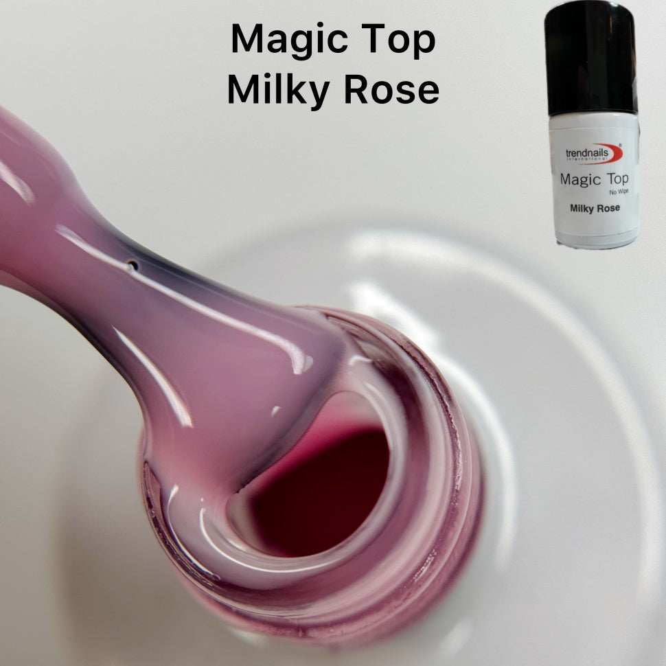 Magic Top No Wipe Versiegler Milky Rose 12ml von Trendnails