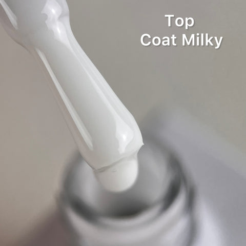 Color Top Coat Milky NO WIPE 10ml von Love My Nails