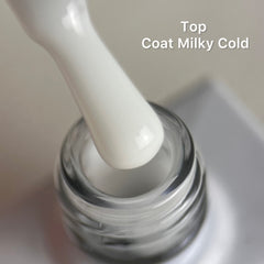 Top Coat Color Milky Cold NO WIPE 10ml di Love My Nails
