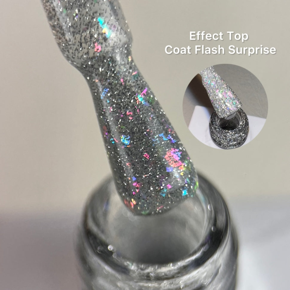 Effect Top Coat Flash Surprise БЕЗ ЛИПКОГО СЛОЯ 10мл от Love My Nails