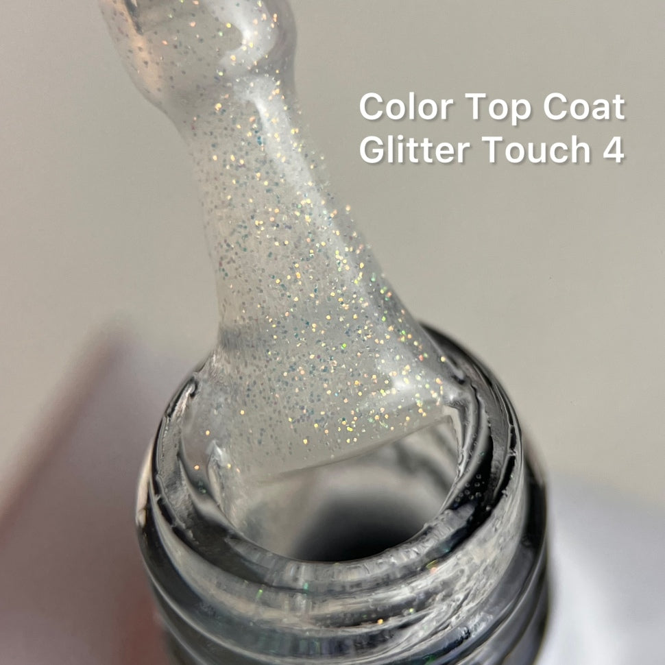 Color Top Coat Glitter Touch 4 БЕЗ ЛИПКОГО СЛОЯ 10мл от Love My Nails