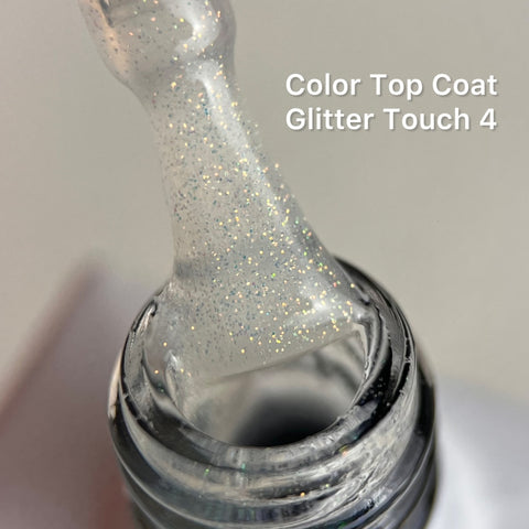 Color Top Coat Glitter Touch 4 NO WIPE 10ml von Love My Nails