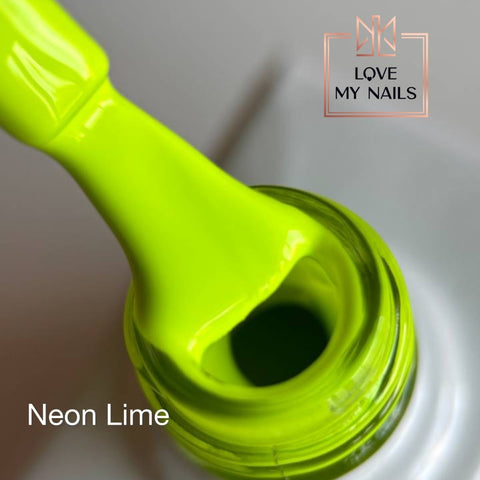 Full Cover Top Coat Neon Lime NO WIPE 10ml von Love My Nails