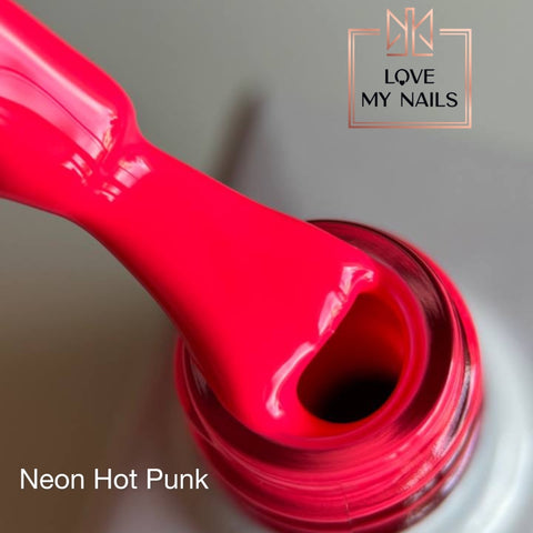 Full Cover Top Coat Neon Hot Pink NO WIPE 10ml von Love My Nails