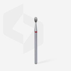 Fräseraufsatz Ellipse Form Diamant Bit fein (rot) 2,5 mm Arbeitsteil 5 mm von STALEKS