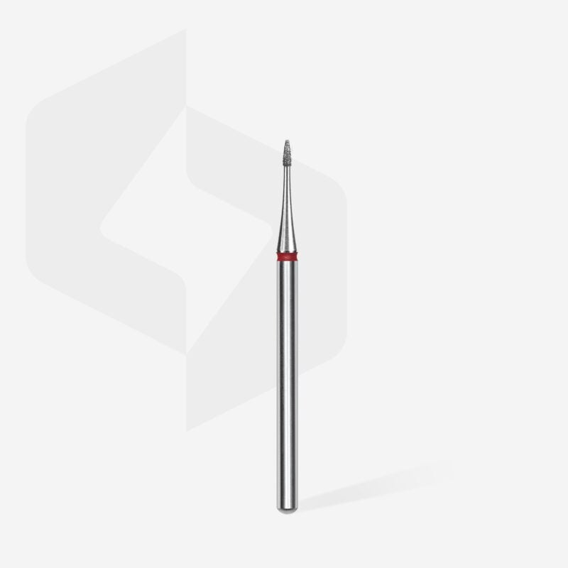 Milling cutter attachment mini flame diamond bit fine (red) 1 mm working part 3 mm from STALEKS