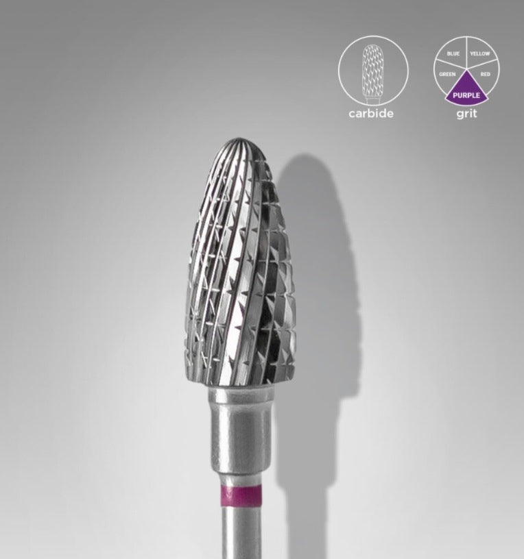 Fräseraufsatz Hartmetall Bit fein (Lila) in Größen: 5,0mm und 6,0mm von STALEKS