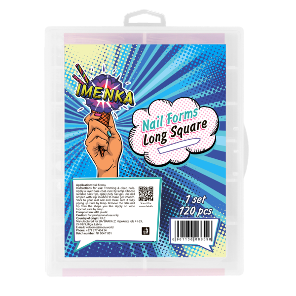 Dual Tips 'Long Square' 120 St from Imen