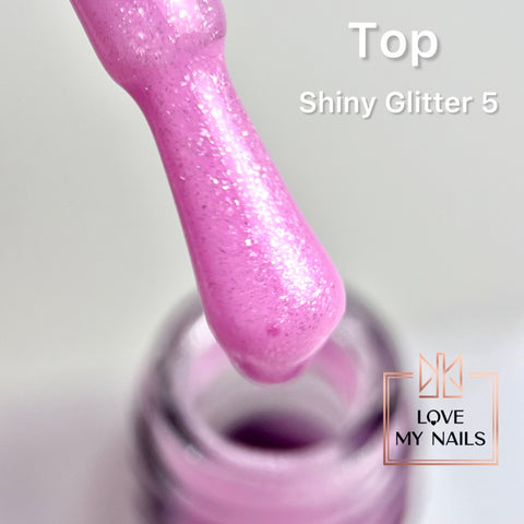 Effect Top Coat Shiny Glitter 5 NO WIPE 10ml von Love My Nails