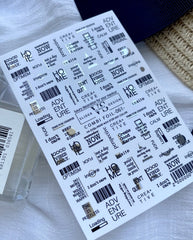 Slider with foil (water-soluble stickers) from VS Nails 61 COMBI FOIL