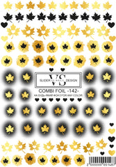 Slider con pellicola (adesivi solubili in acqua) di VS Nails 142 COMBI FOIL