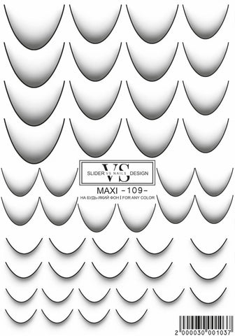 Slider maxi (Wasserlösliche Aufkleber) 109 von VS Nails