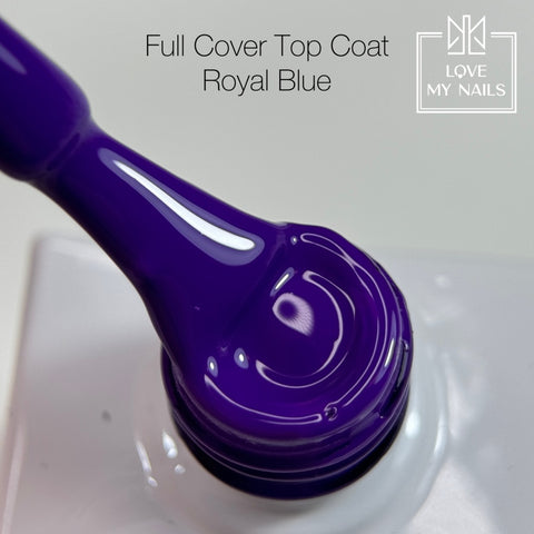 Full Cover Top Coat Royal Blue CT-79 NO WIPE 10ml von Love My Nails (Halb-Matt)