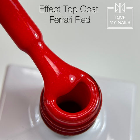 Effect Top Coat Ferrari Red CT-105 NO WIPE 10ml von Love My Nails