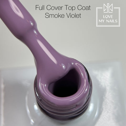 Full Cover Top Coat Smoke Violet CT-83 NO WIPE 10ml von Love My Nails