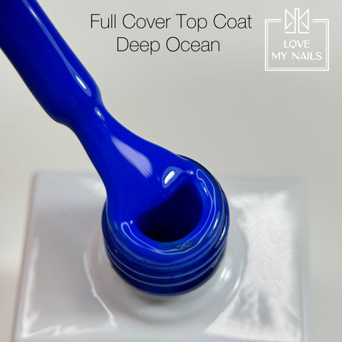 Full Cover Top Coat Deep Ocean CT-75 NO WIPE 10ml von Love My Nails