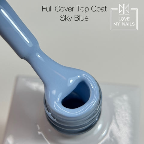 Full Cover Top Coat Sky Blue CT-85 NO WIPE 10ml von Love My Nails