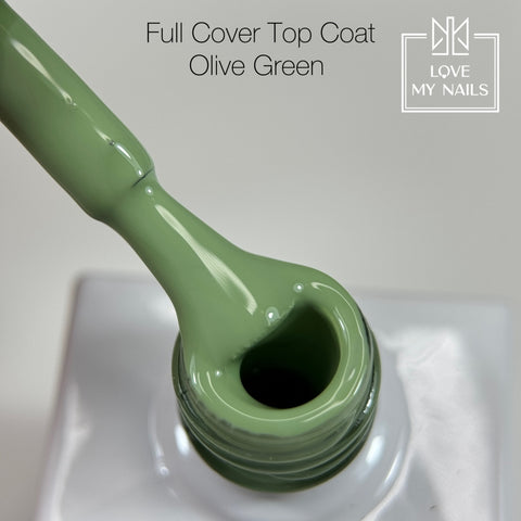 Full Cover Top Coat Olive Green CT-71 NO WIPE 10ml von Love My Nails