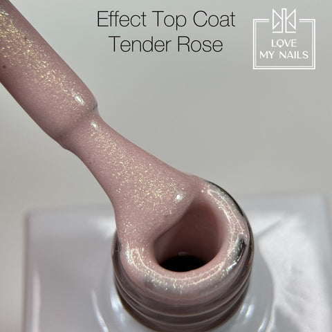 Effect Top Coat Tender Rose CT-107 NO WIPE 10ml von Love My Nails