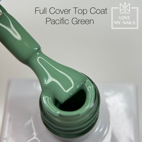 Full CoverTop Coat Pacific green CT-117 NO WIPE 10ml von Love My Nails