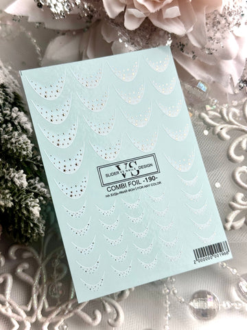 Slider mit Folie (Wasserlösliche Aufkleber) von VS Nails 190 COMBI FOIL