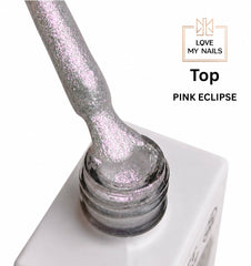 Glitter Top Coat Pink Eclipse NO WIPE 12ml von Love My Nails (TPO-free)