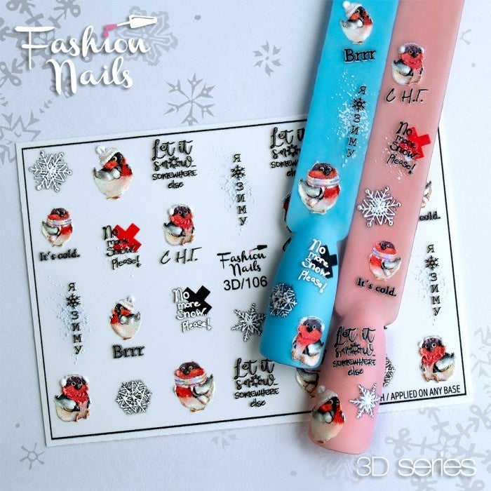 Sticker Design 3D No.106 (Water-soluble stickers)
