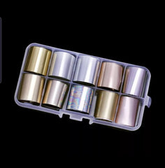 Foil set No.7 10 foils with different patterns