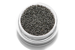 Caviar Beads Graphite (glass) size 0.6-0.8