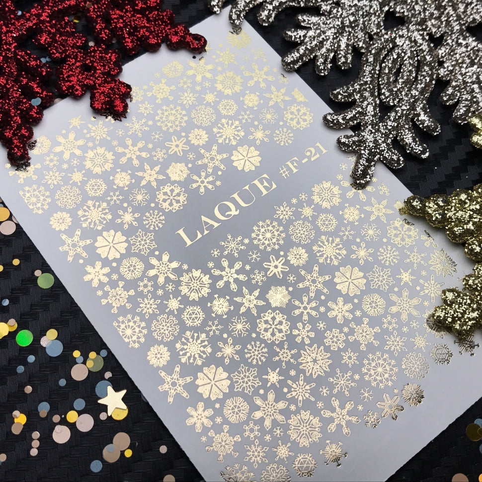 Sticker Design F21 gold (water-soluble stickers)