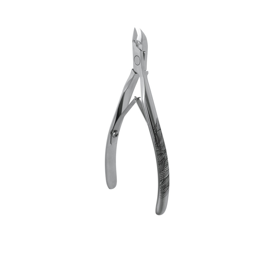 Nagelhautzange EXCLUSIVE NX-30-8 "Gravure" (Schneidelänge 8 mm) + Lederhülle STALEKS (Auslaufmodel)