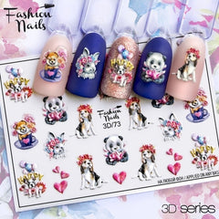 Design di adesivi 3D n. 73 (adesivi solubili in acqua)